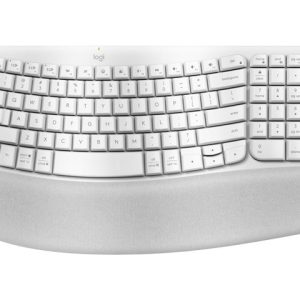 Logitech Ergo Series Wave Keys Wireless Ergonomic Keyboard with Cushioned Palm Rest, Off