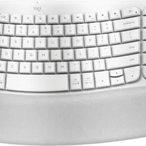 Logitech - Keyboard - Wave keys - Spanish - Off white